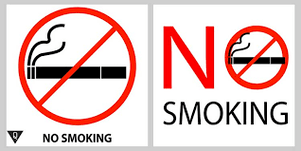 The sign is forbidden to smoke