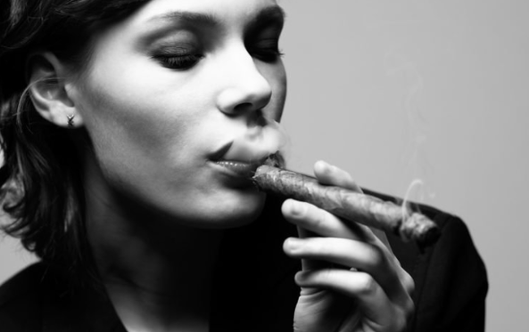 Smoked woman